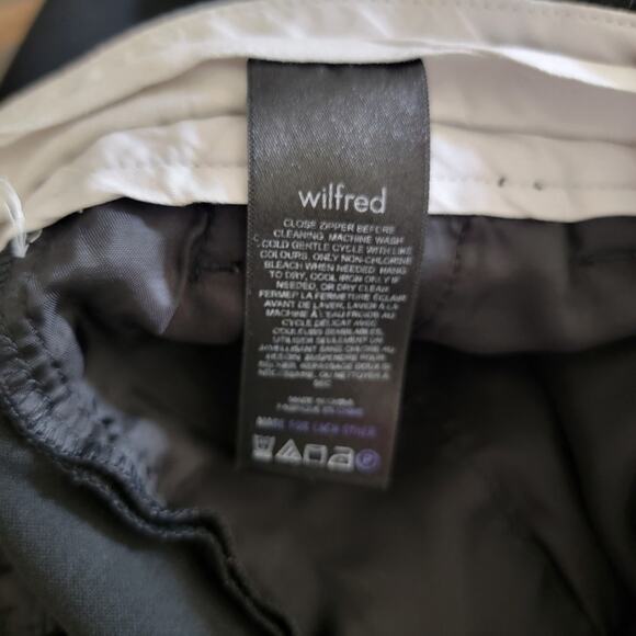 Aritzia Wilfred Effortless Pant Black Sz 14 Wide Leg Slack Capsule Work Business - Picture 14 of 16